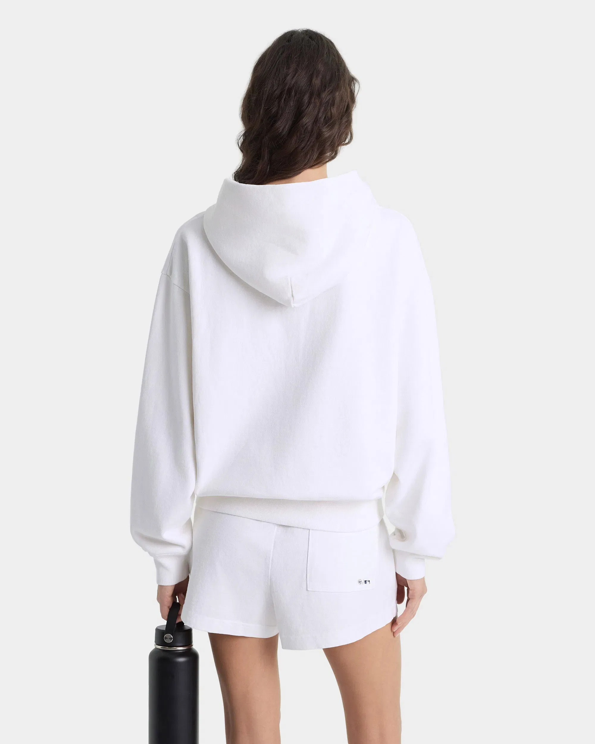 Heritage Yankees Serif Zip Hoodie - White/Navy