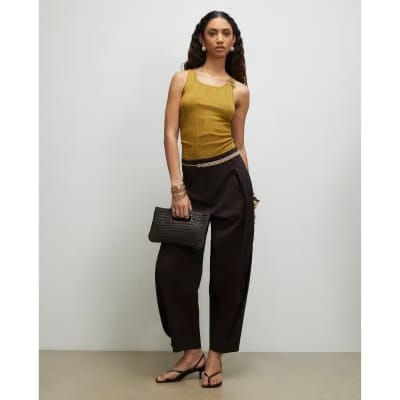 Khaki Buckle Knitted Vest