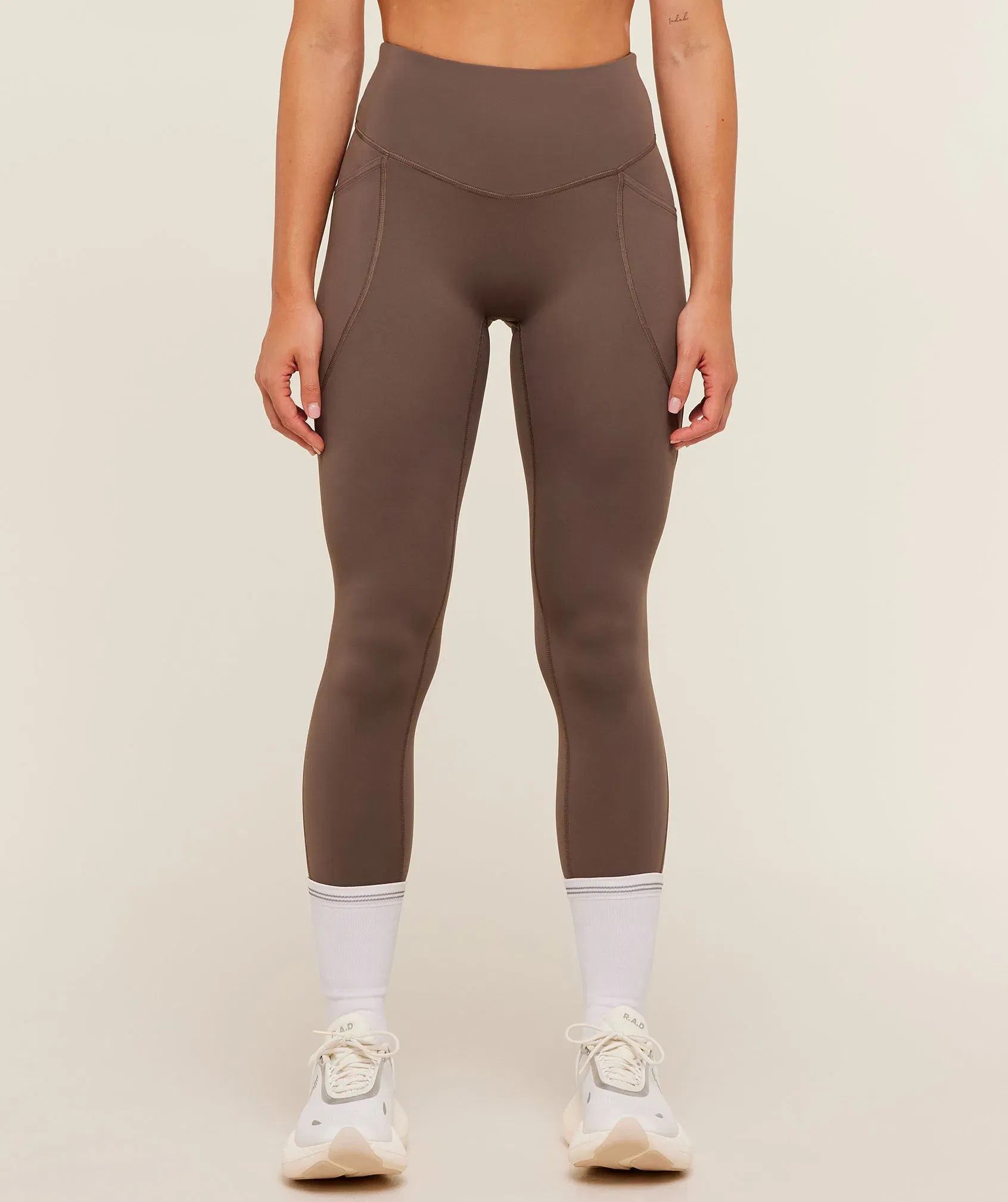 Gymshark Running Pocket Leggings - Camo Brown