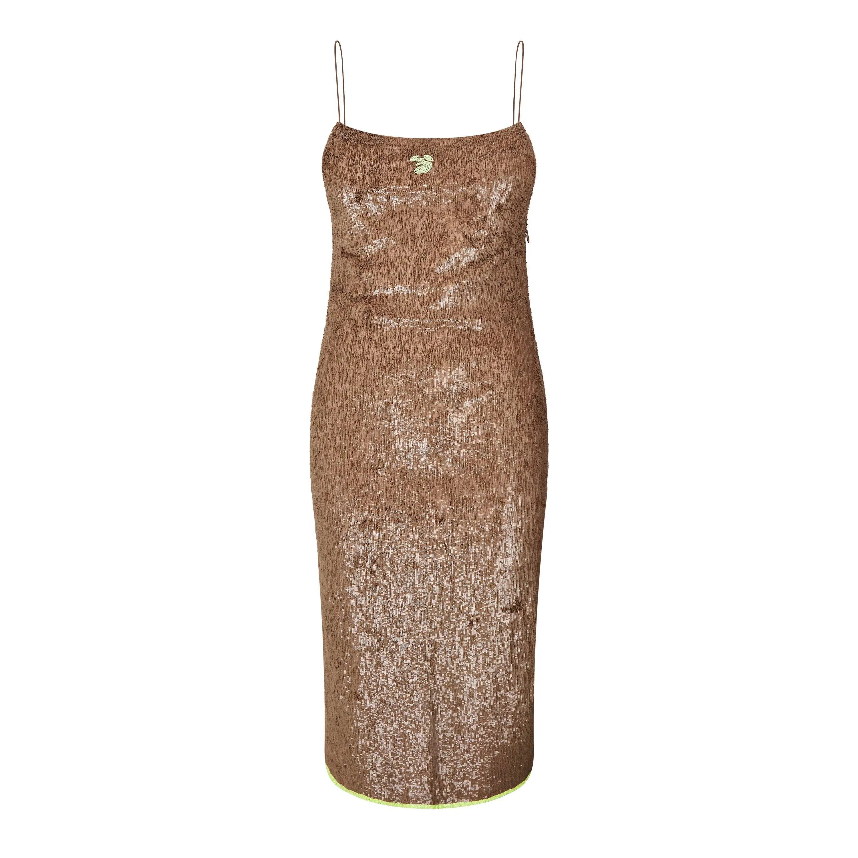 Sequin Evening A Line Dress