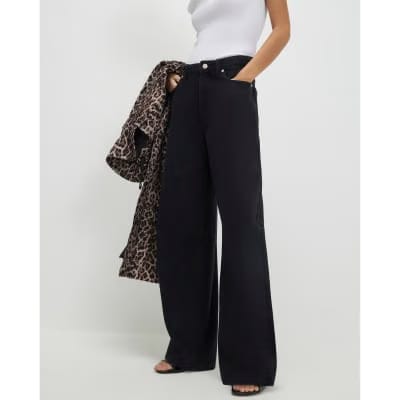 Black Classic Barrel Jeans
