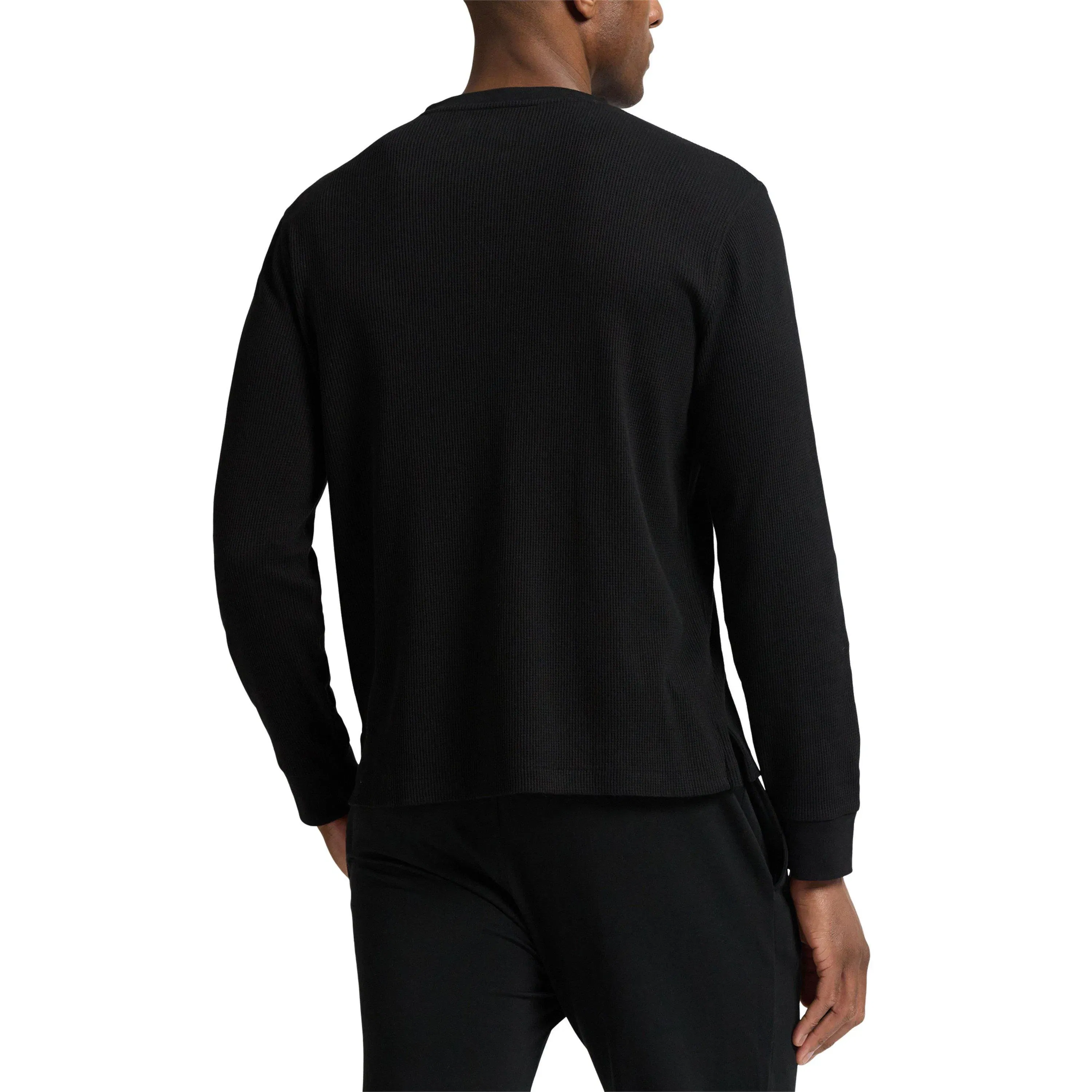 Waffle Henley Long Sleeve T-Shirt