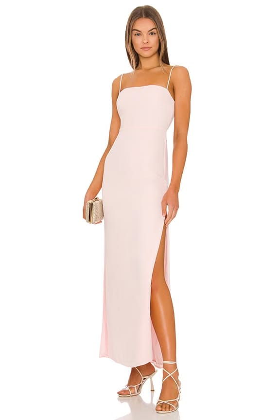 superdown Addison Maxi Dress in Blush