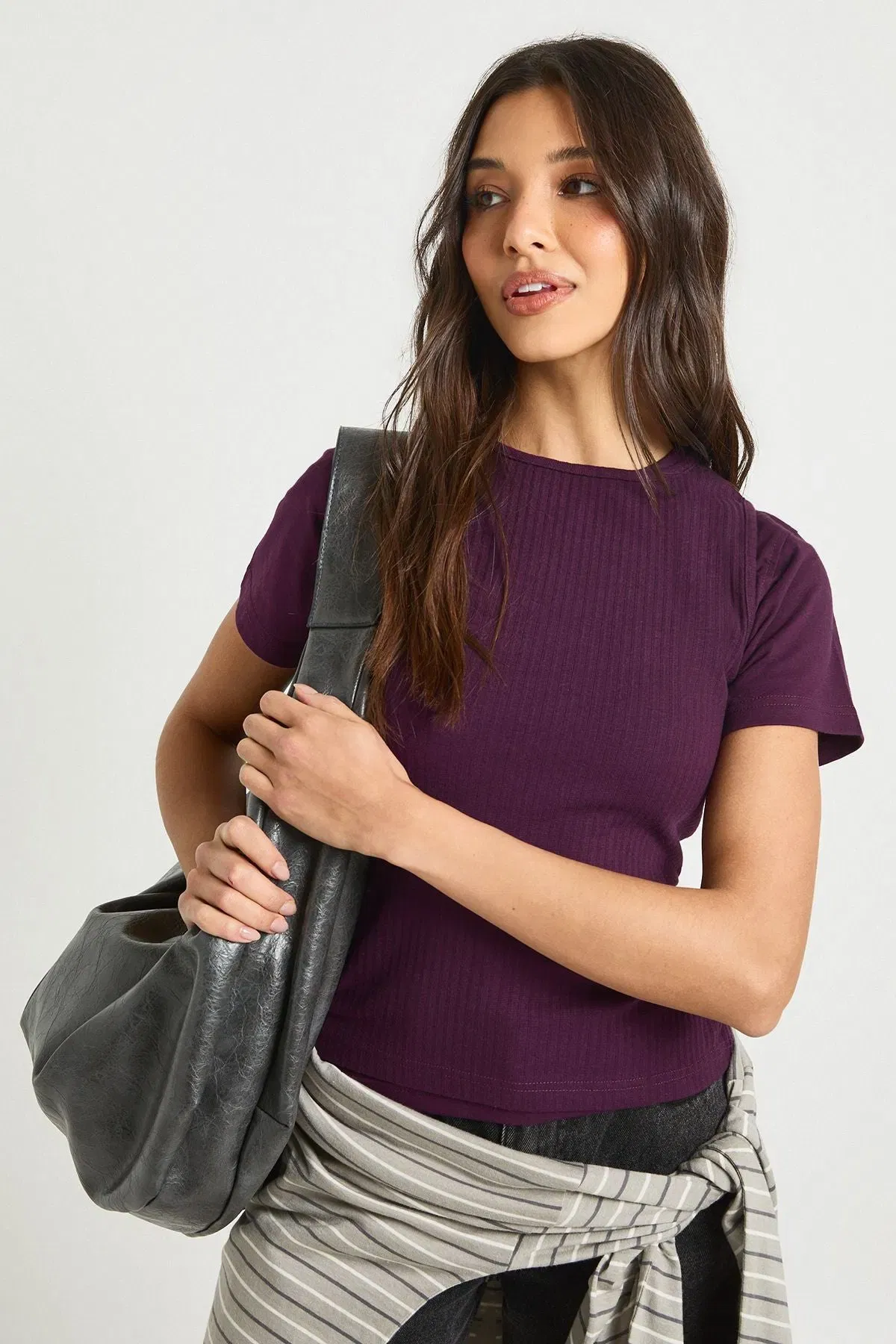 Rib Double Layer Racer Cap Sleeve Top