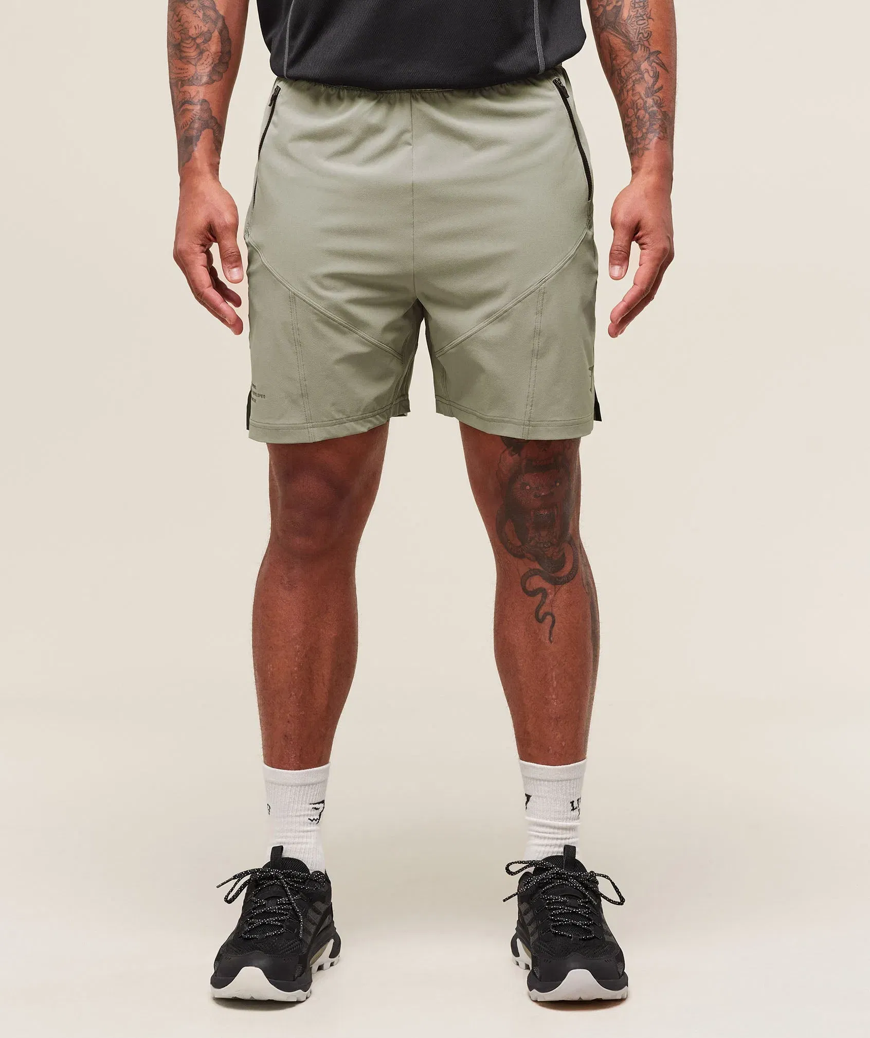 Gymshark Tactical 6" Short - Chalk Green