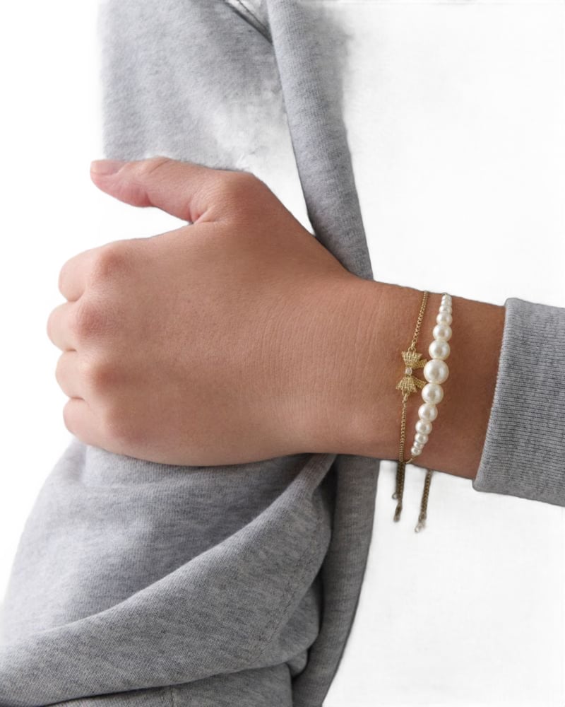 Modern Pearls Slider Bracelet Set - Boxed