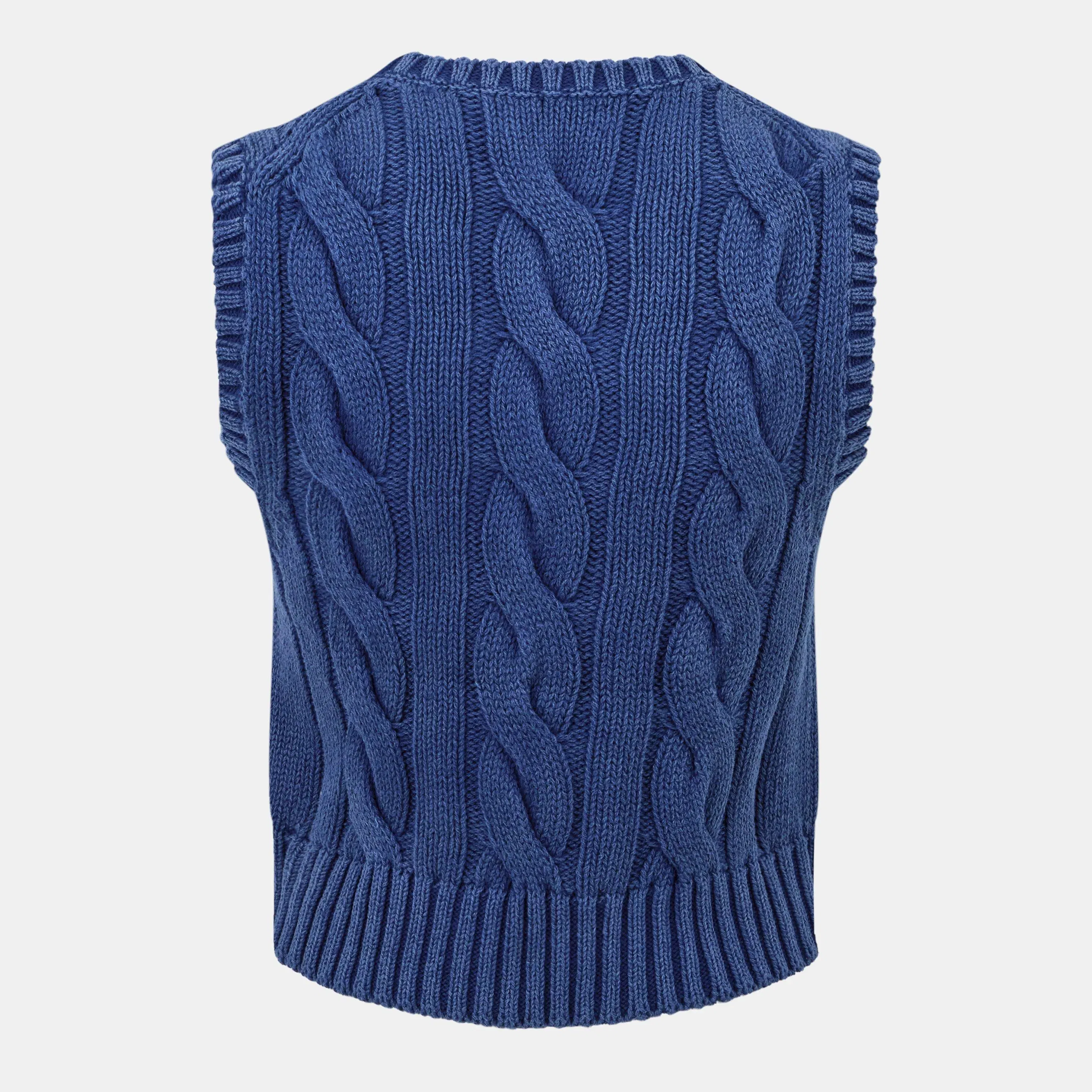 Knitted Cable Knit Vest