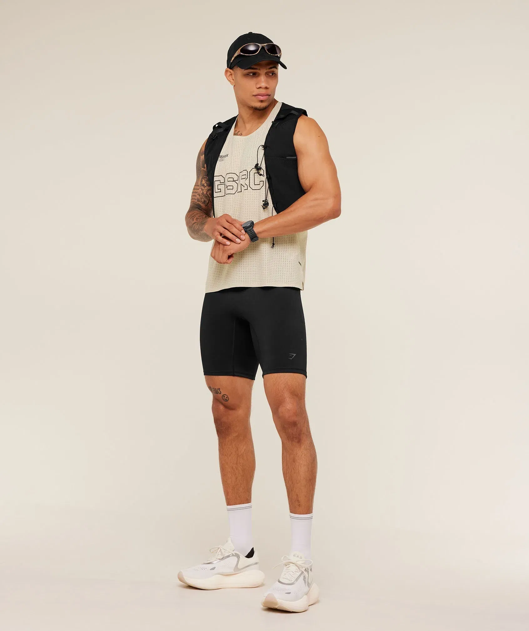 Gymshark Running Elite Race Vest - Pebble Grey