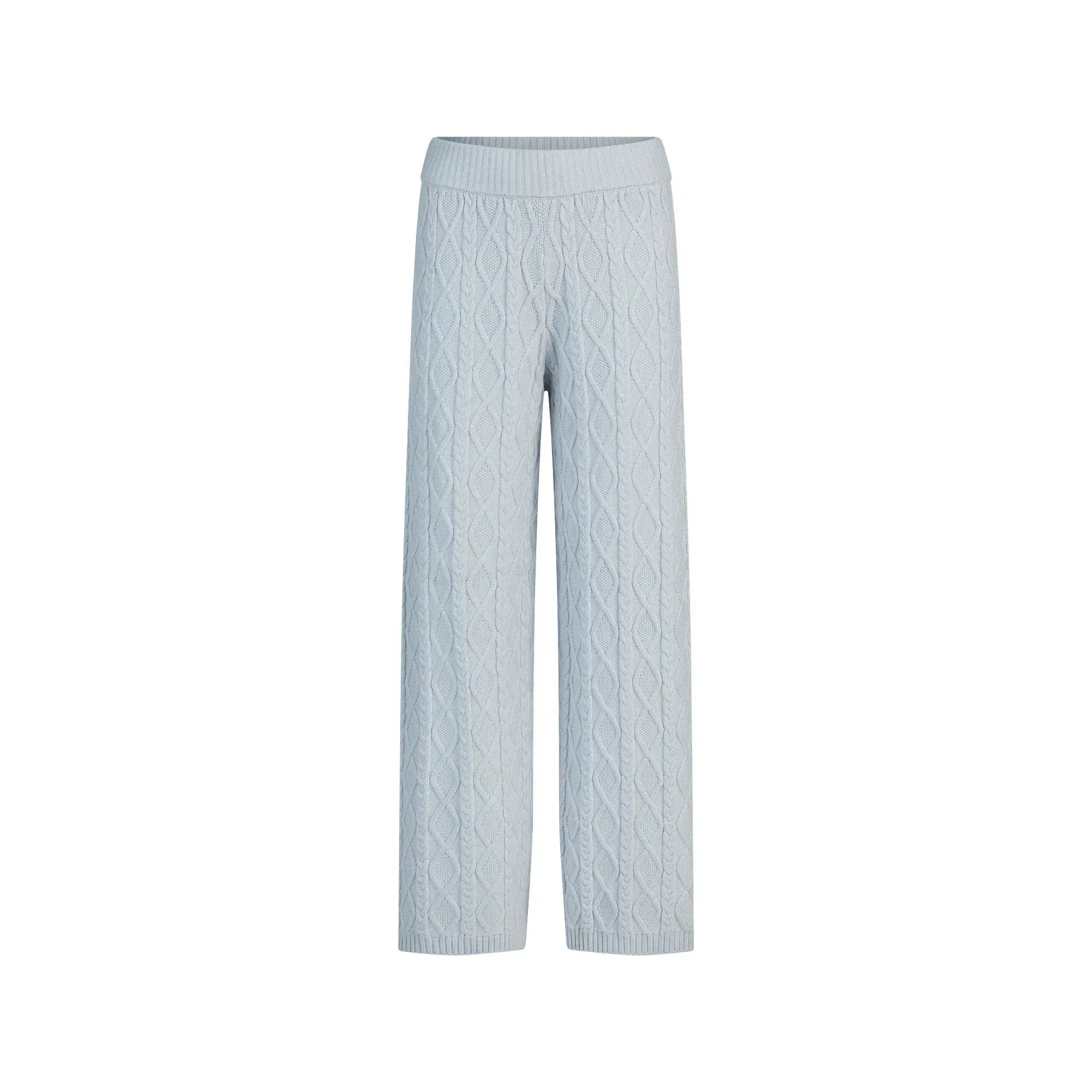 SWEATER KNITS CABLE KNIT STRAIGHT LEG PANT | ZEN BLUE