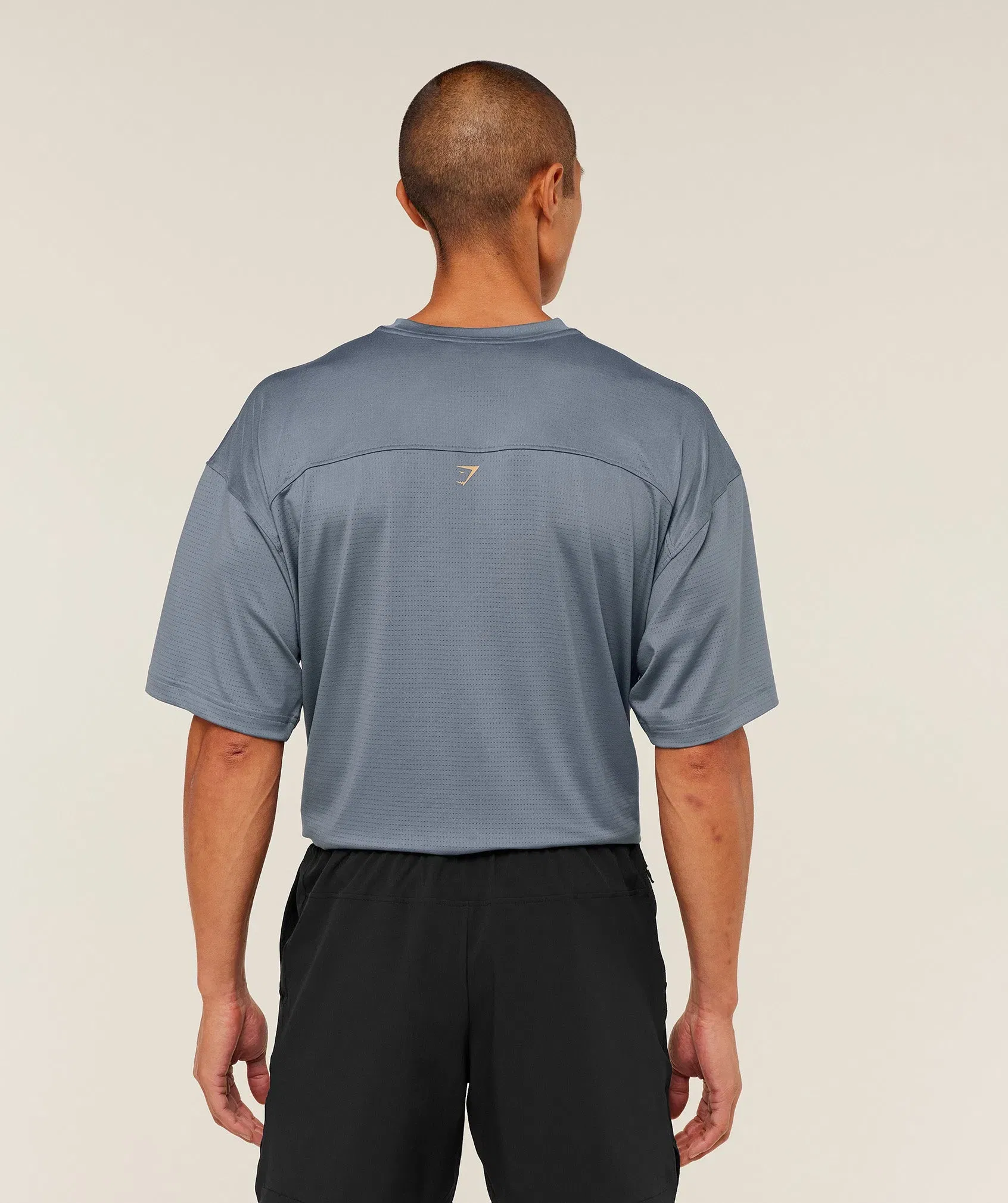 Gymshark Tactical Oversized T-Shirt - Iron Blue