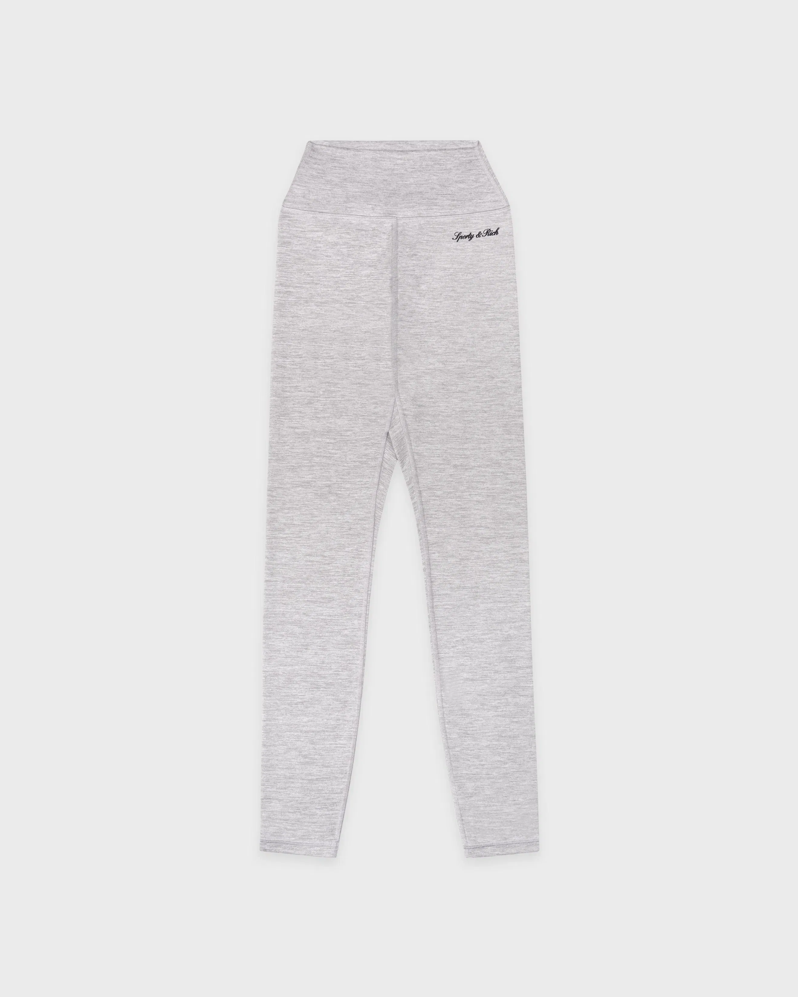 Signature Logo Legging - Heather Gray/Navy
