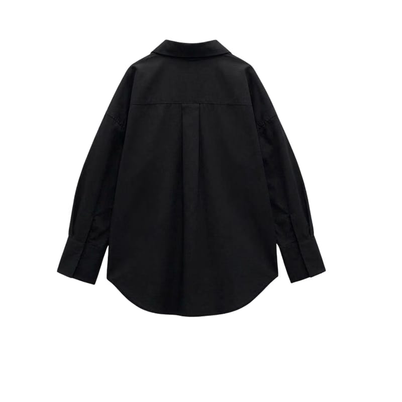 Elara Voss Black Relax Shirt