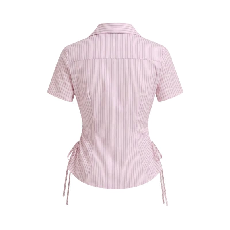 Elara Voss Blush Cinch Shirt