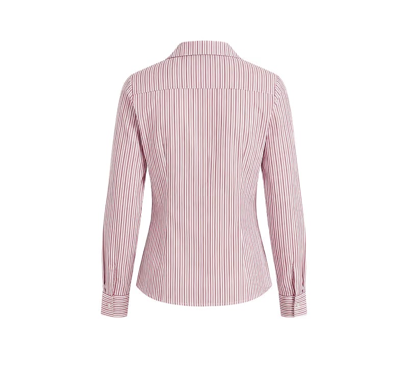 Elara Voss Classic Blush Pinstripe Shirt