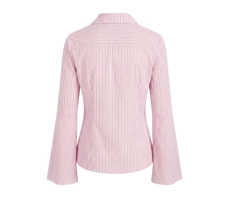 Elara Voss Tailored Blush Stripe