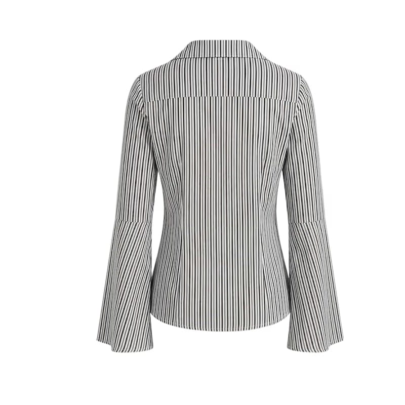 Elara Voss Tailored Gray Stripe