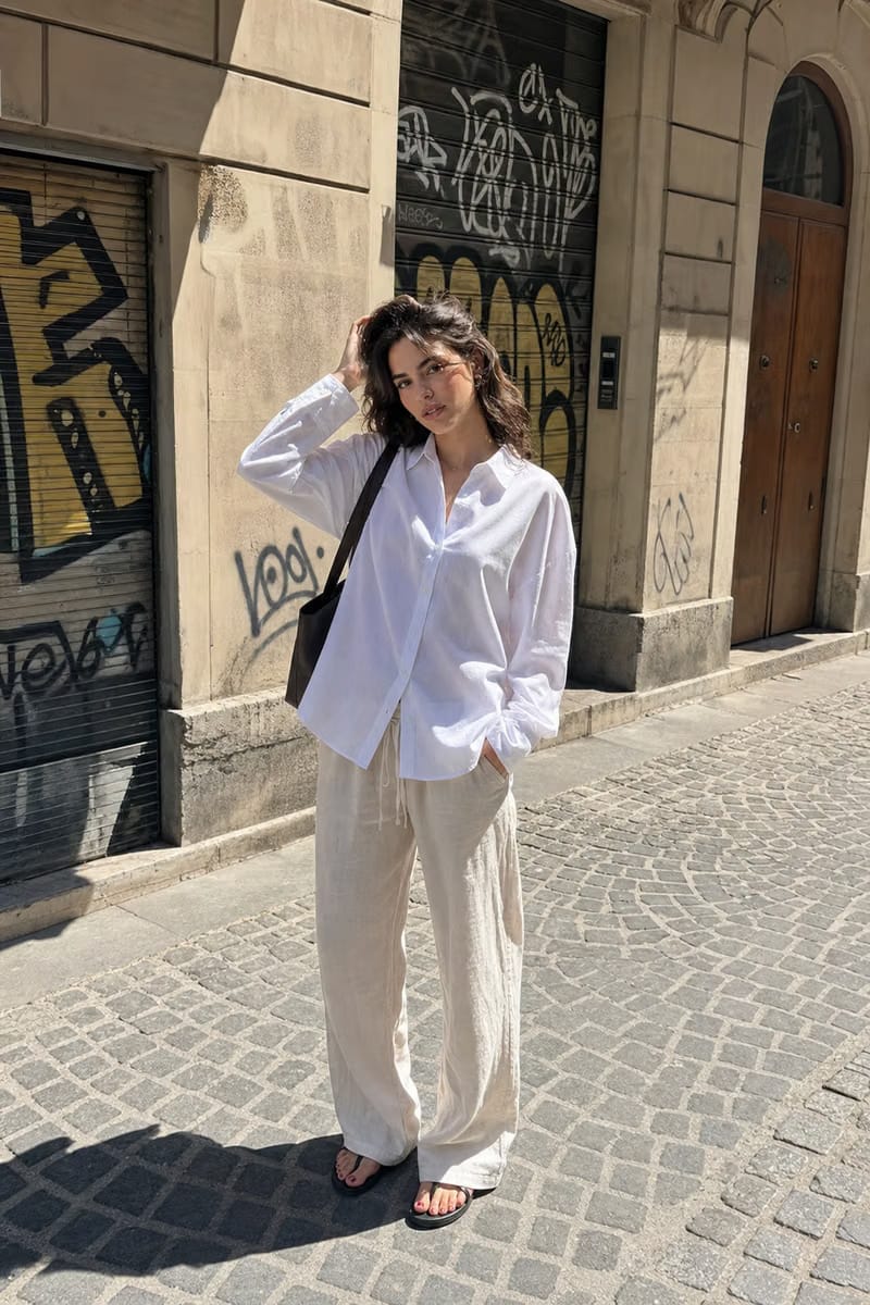Elara Voss White Relax Shirt