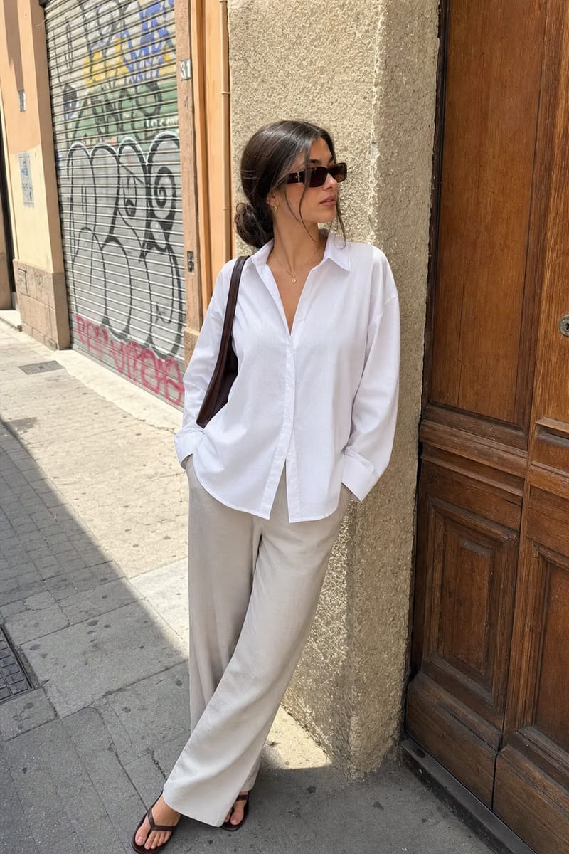 Elara Voss White Relax Shirt
