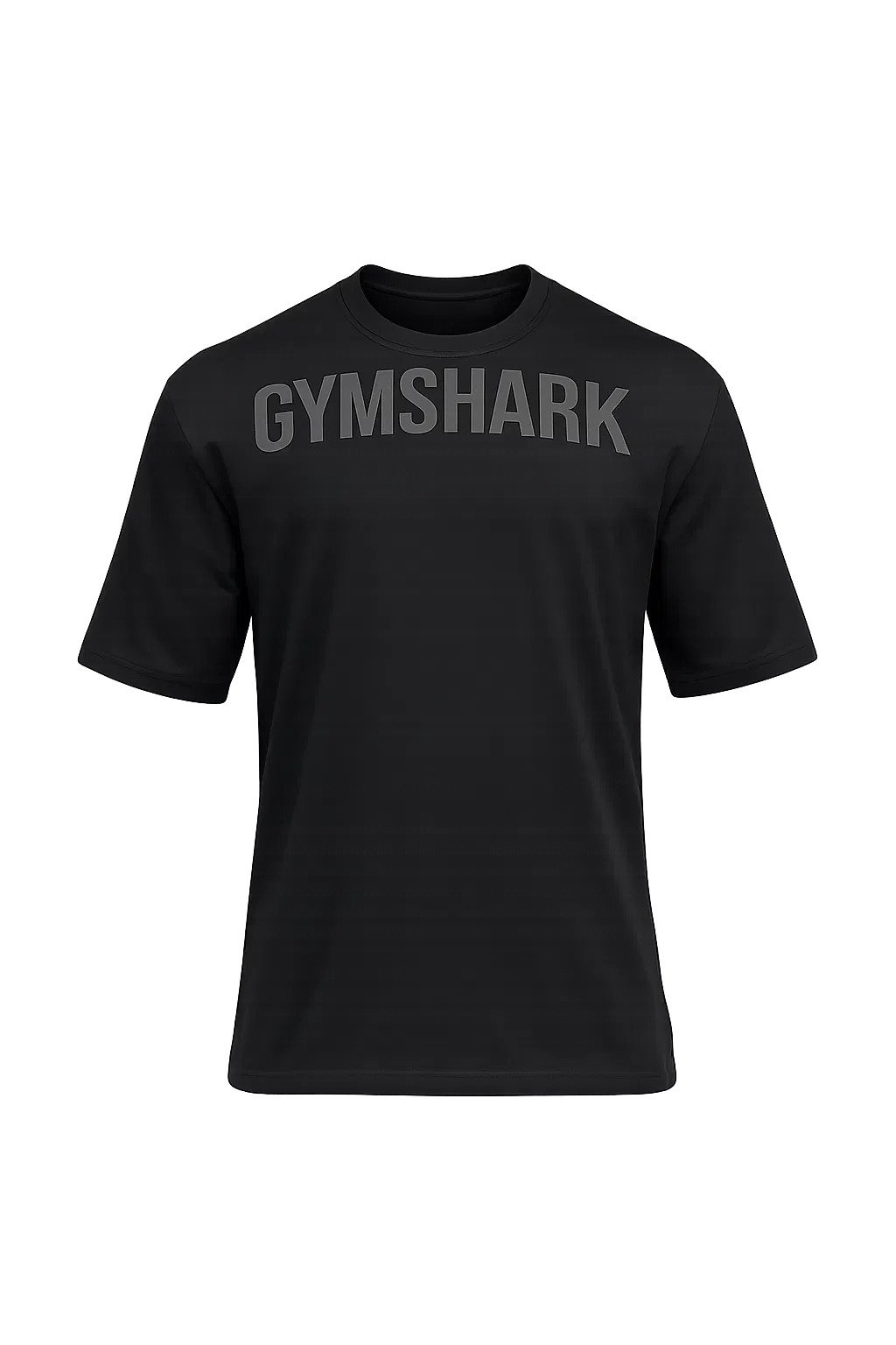 Gymshark Power T-Shirt oversized fit Black/Asphalt Grey