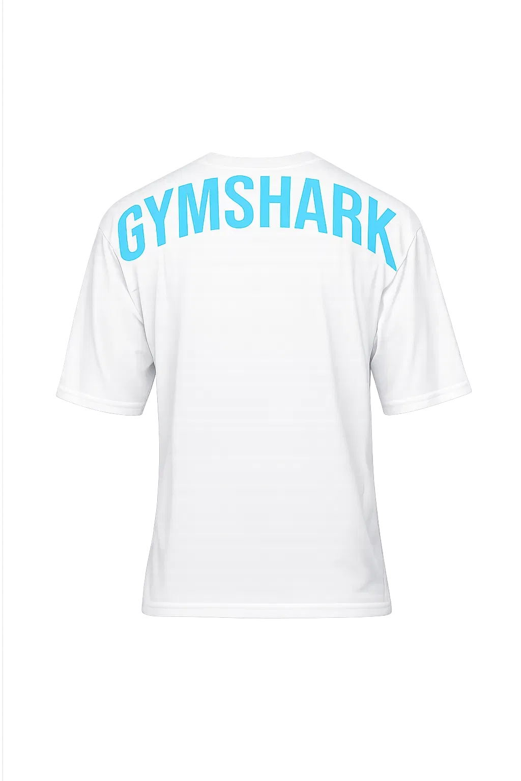 Gymshark Power T-Shirt oversized fit GS White/GS Brand Blue