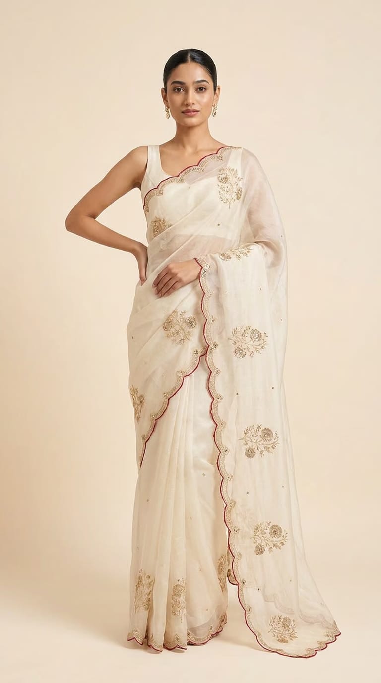 Royal Neelam Banarasi Silk Saree With Silver Zari Border
