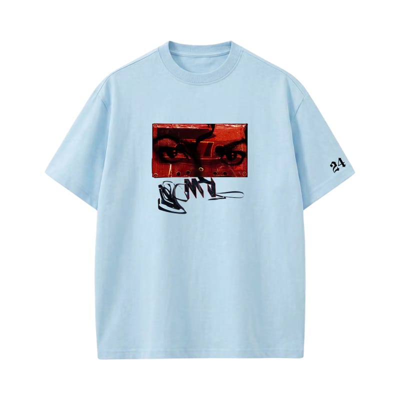 MJ- CASSETTE T-shirt(LightBlue)