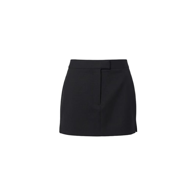 Elara Voss Obsidian Dark Gray Mini Skirt