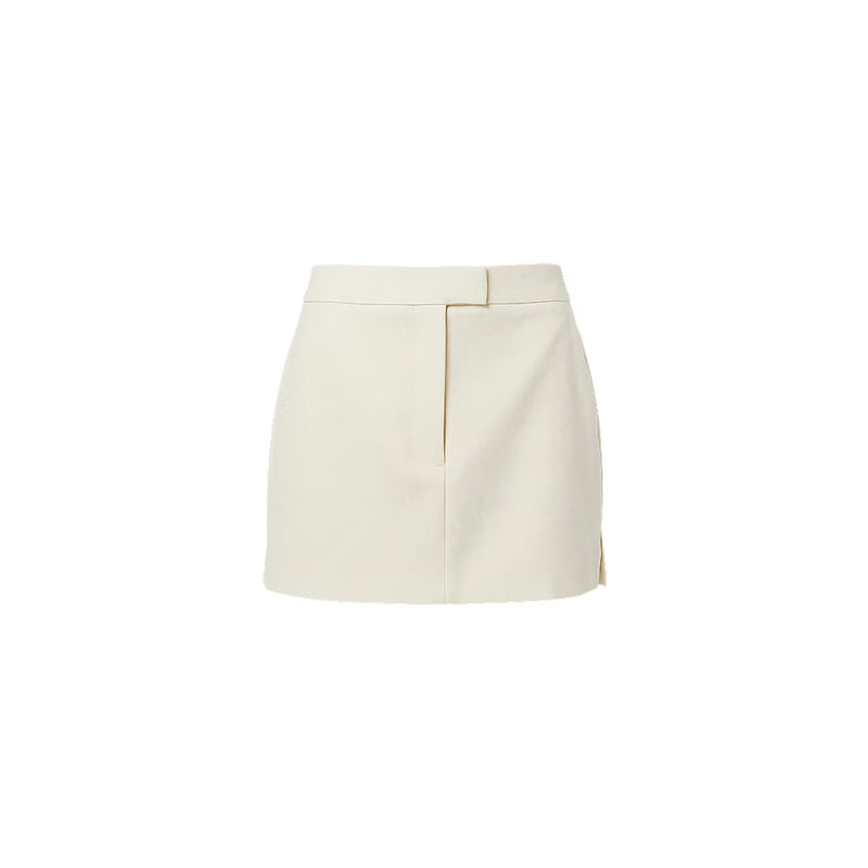 Elara Voss Obsidian Off White Mini Skirt