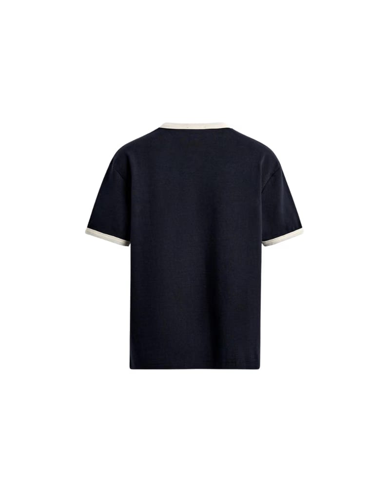 HASHWAY BASIC RINGER TEE - NAVY BLUE