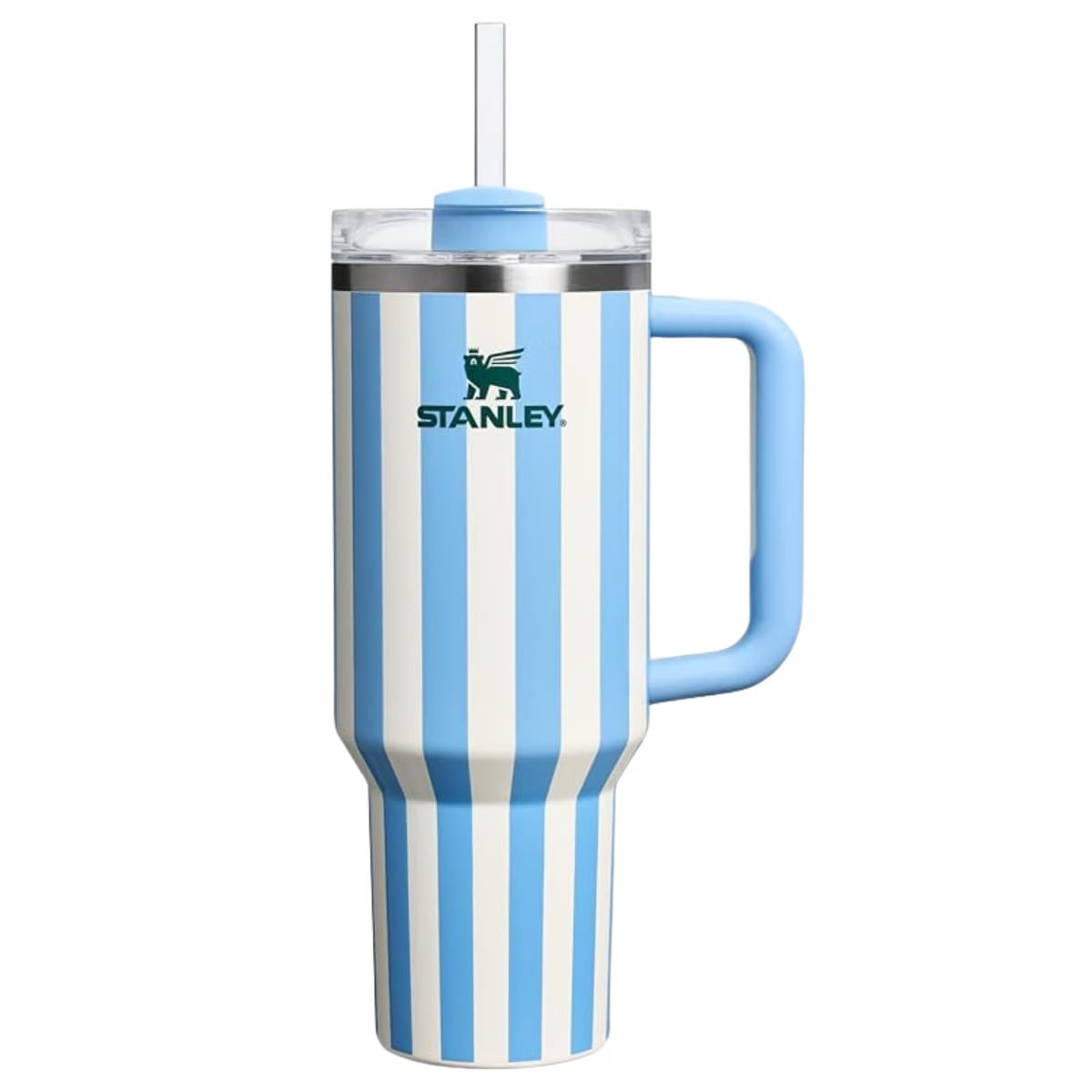 Stanley Quencher H2.0 Tumbler with Handle and Straw Cornflower Cabana Gloss