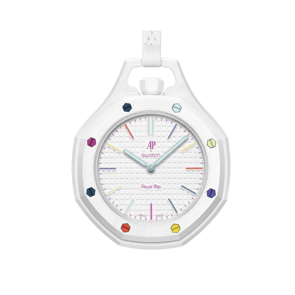 Swatch x Audemars Piguet AP - Royal Pop “Huit Blanc” -(Aftermarket Wrist Band Included)