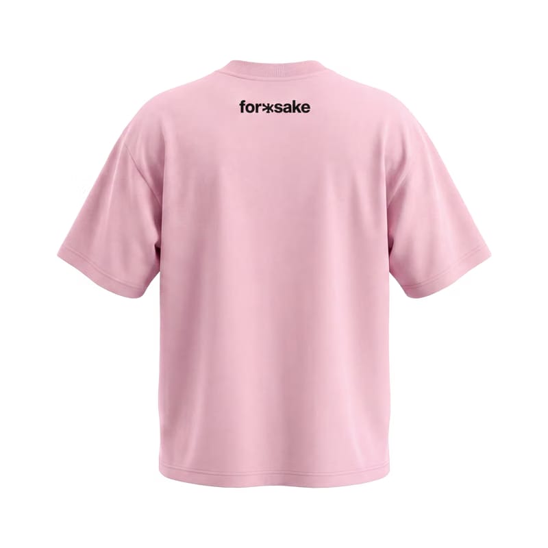 Forfksake Courage Pink Chaos Graphic T-shirt Pink