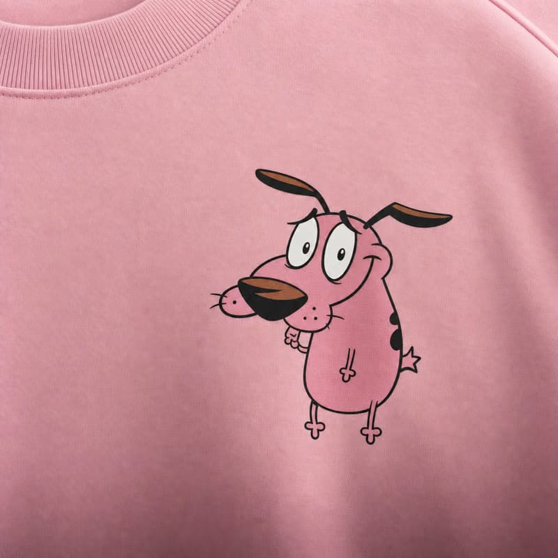 Forfksake Courage Pink Chaos Graphic T-shirt Pink