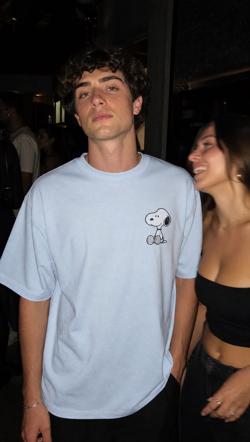 Forfksake Snoopy Classic Graphic T-shirt Ice Blue