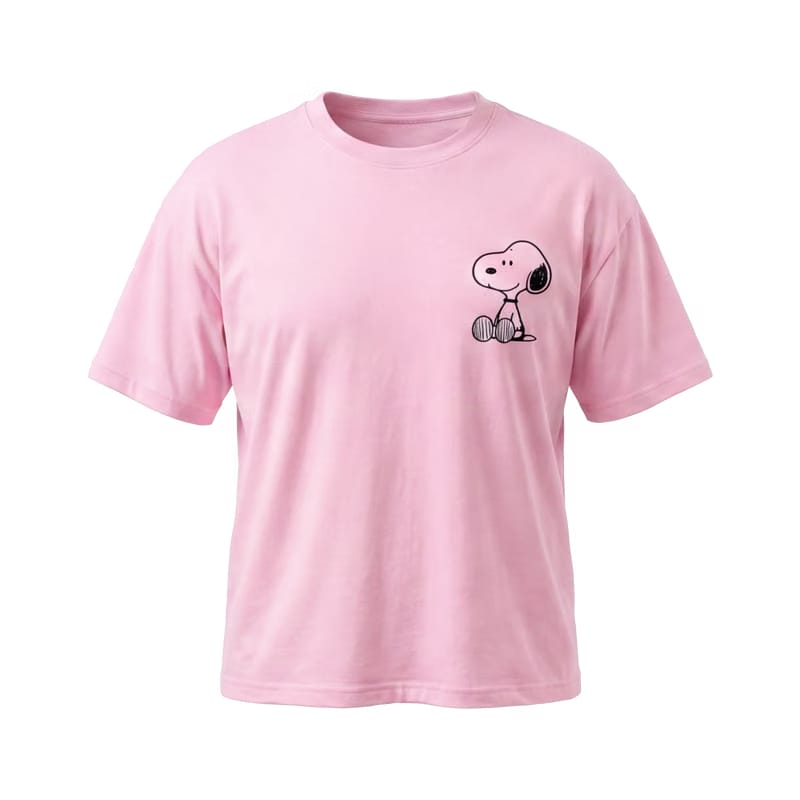 Forfksake Snoopy Classic Graphic T-shirt Pink