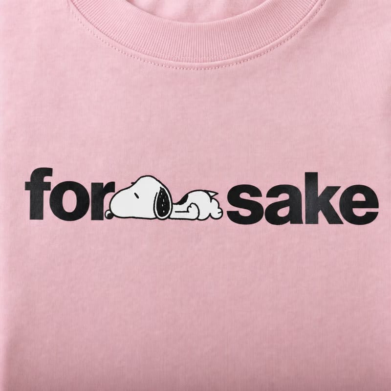 Forfksake Snoopy Classic Graphic T-shirt Pink