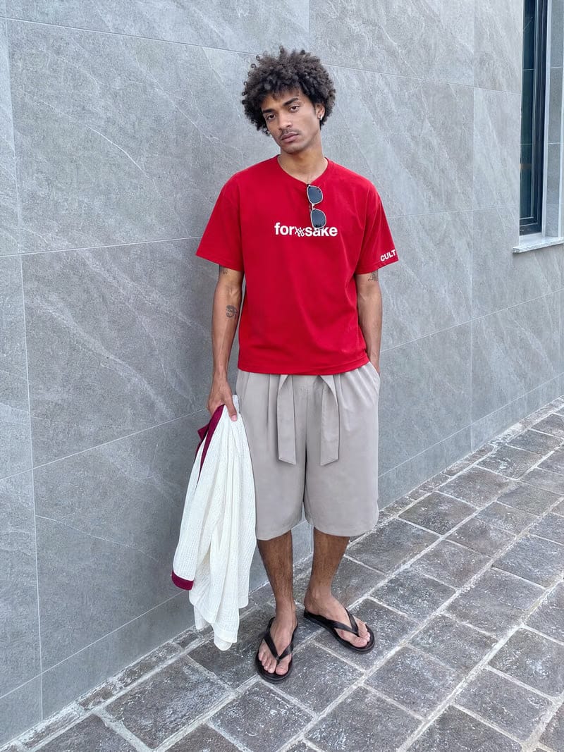 Making Bitches Famous Red T-Shirt (Forfksake × Culture Circle)