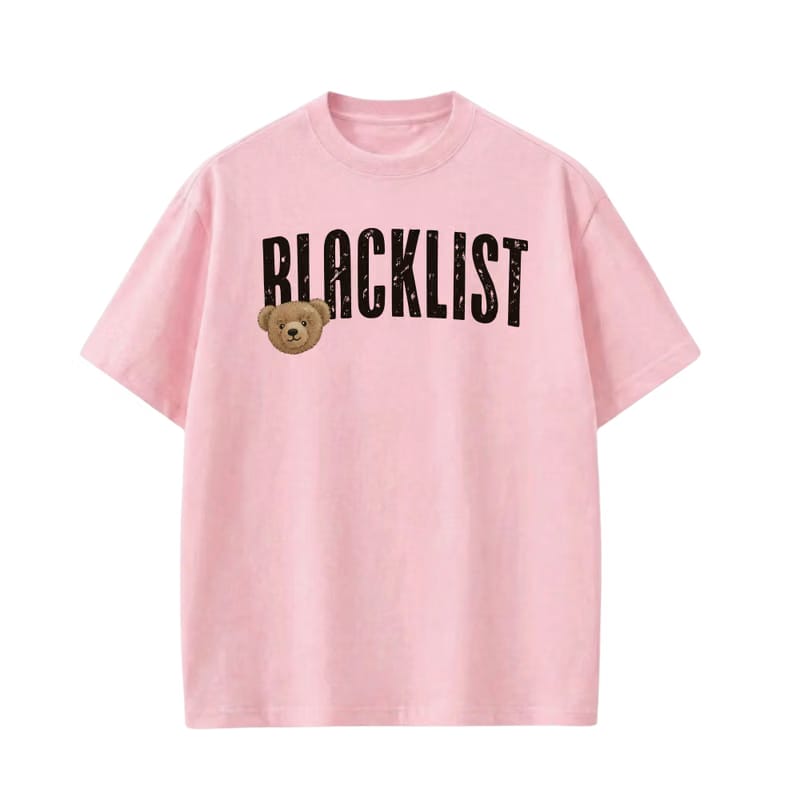 Blacklist Bear Pink T-Shirt