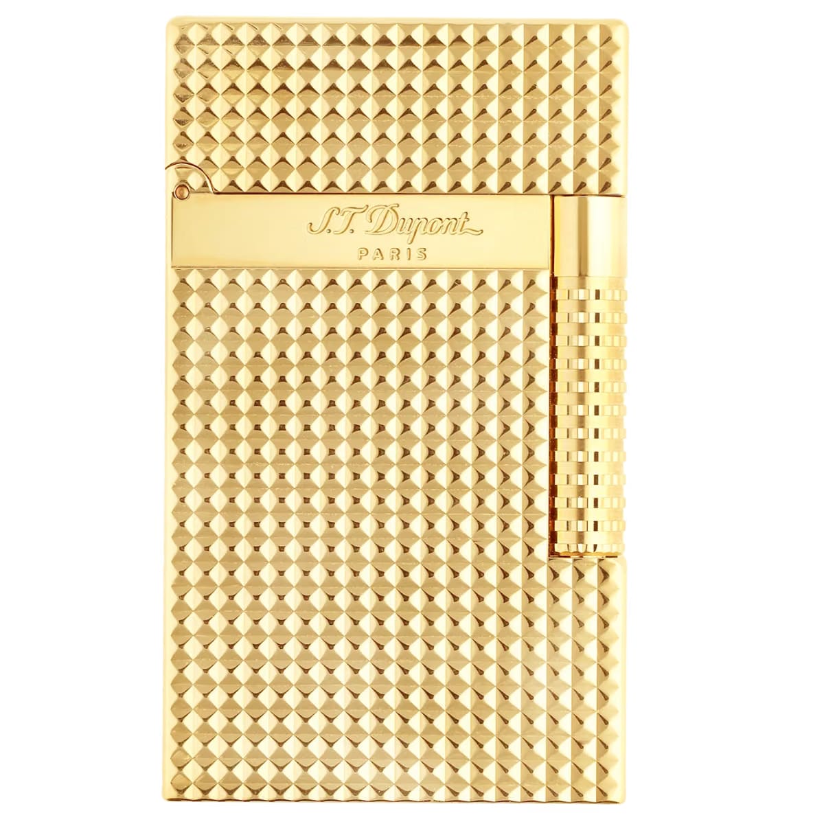 S.T. Dupont le grand dupont Mixed Diamond head Lighter golden