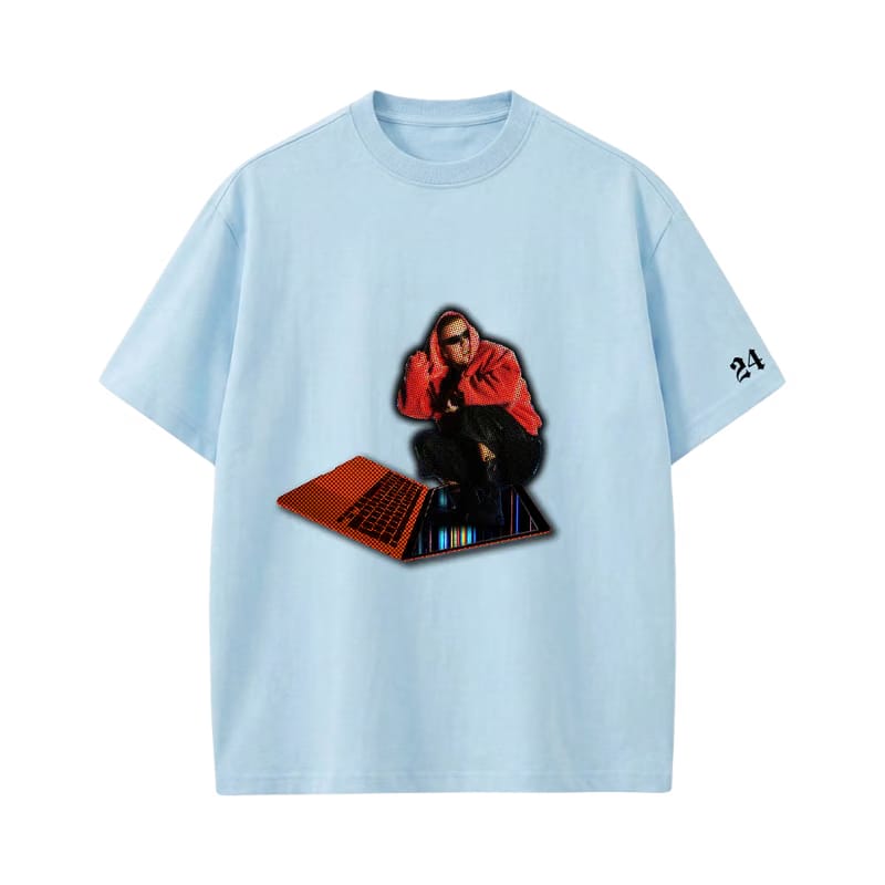 JUSTIN- BIEBERCHELLA T-shirt(LightBlue)