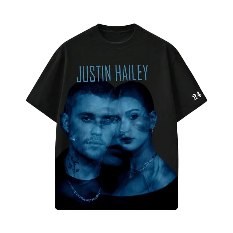 JUSTIN- HaileyXJustin T-shirt(Black)