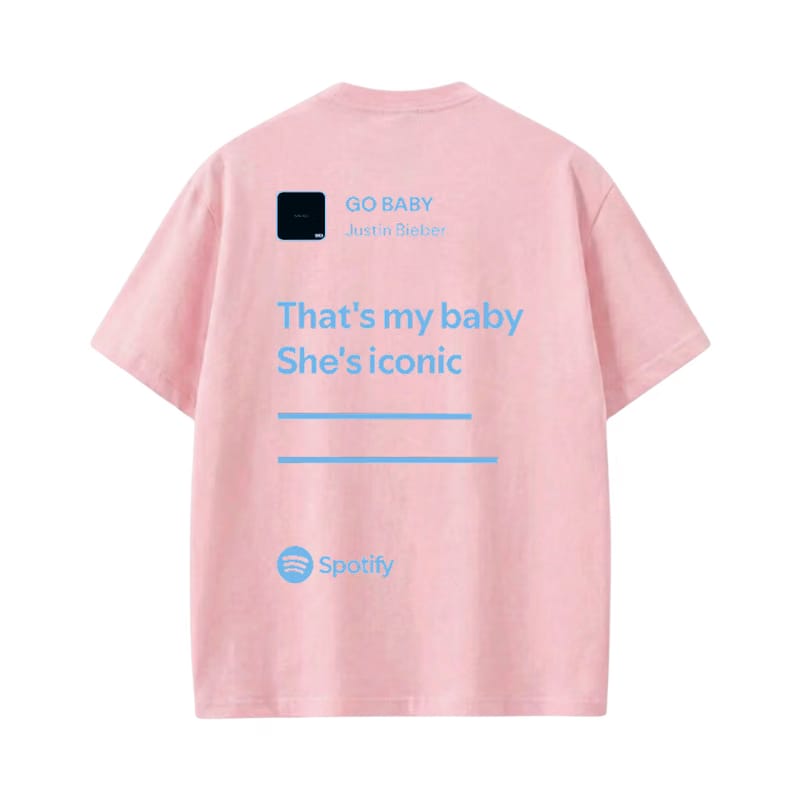 JUSTIN- HaileyXJustin T-shirt(Pink)