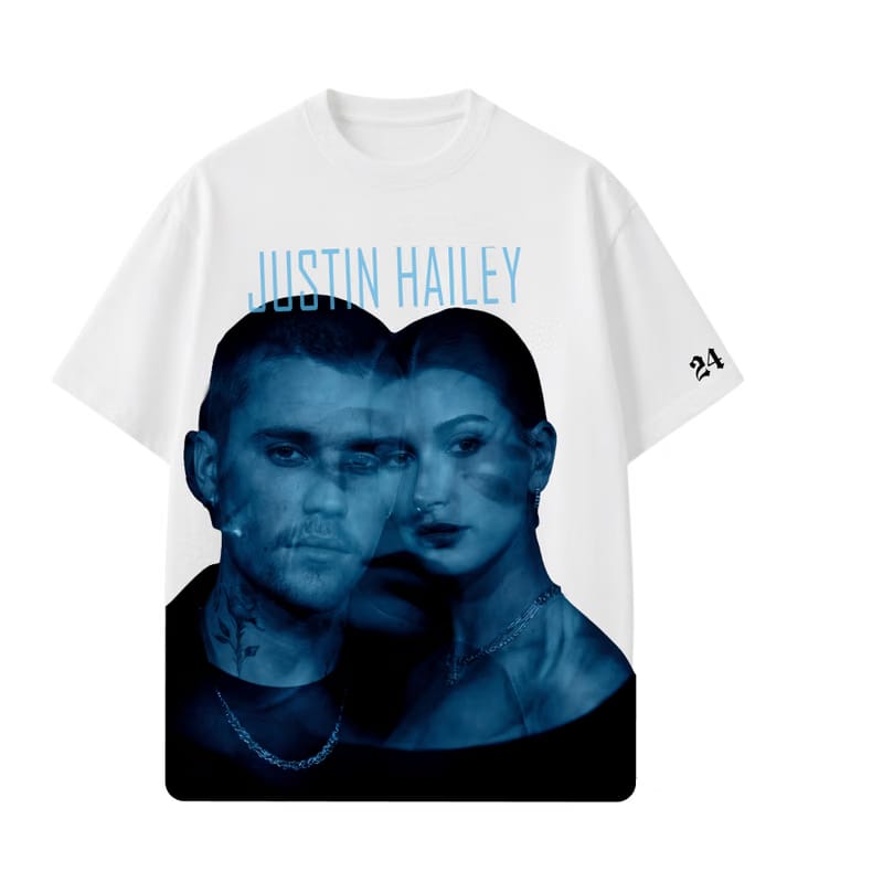 JUSTIN- HaileyXJustin T-shirt(White)