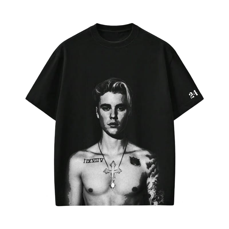 JUSTIN- SORRY T-shirt(Black)