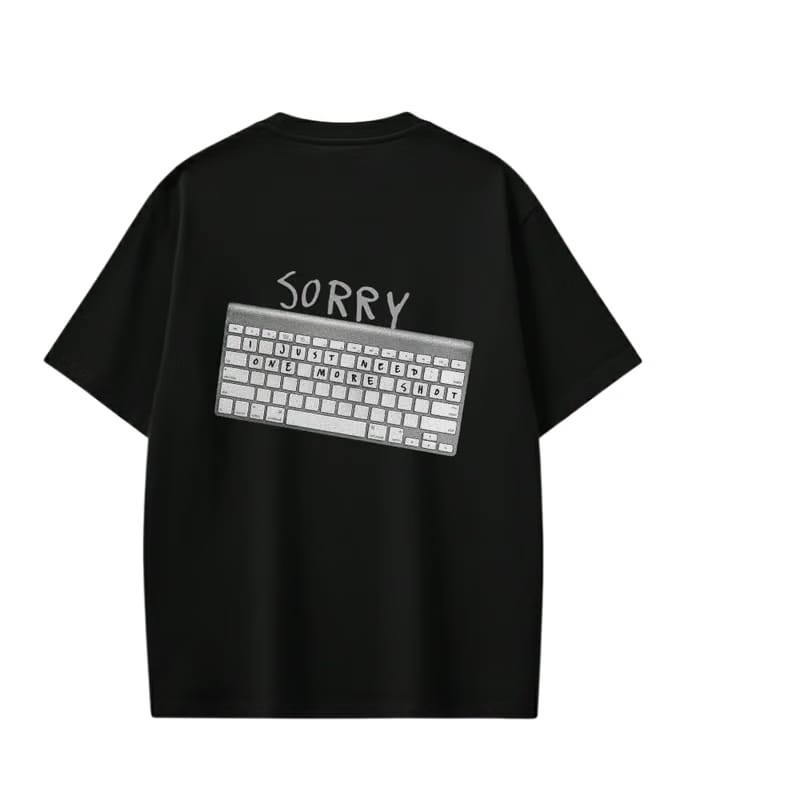 JUSTIN- SORRY T-shirt(Black)