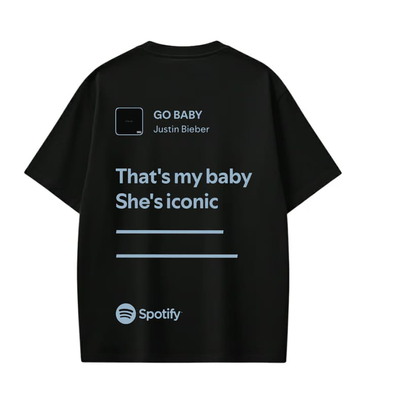 JUSTIN- That's My Baby She's Iconic T-shirt(Black)