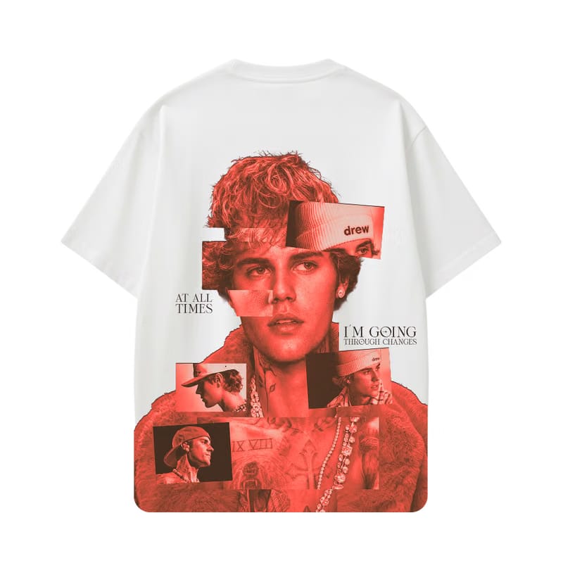 JUSTIN-I'm Going Through Changes T-shirt(White)