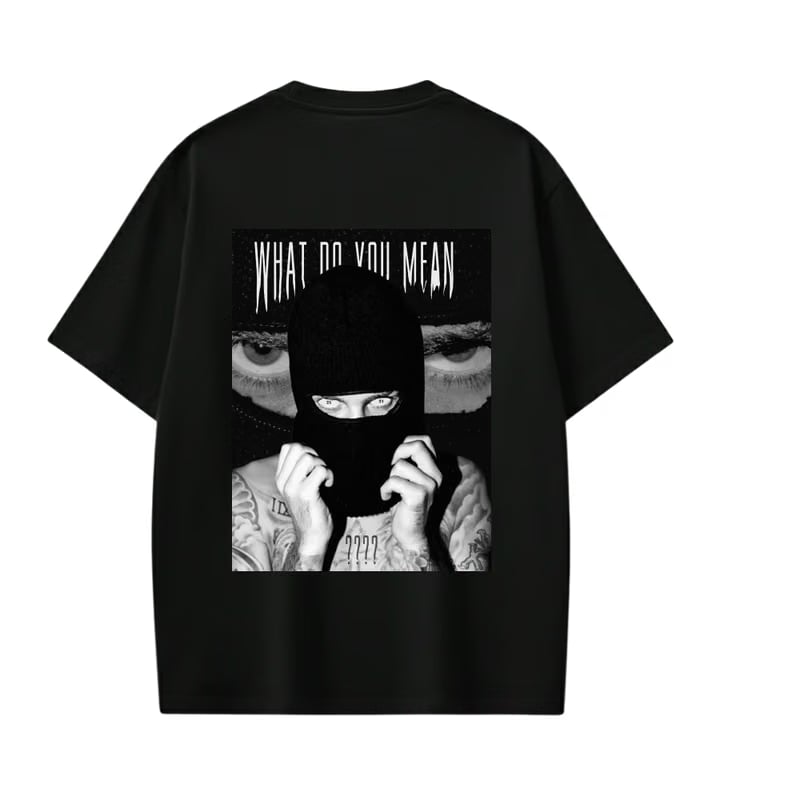 JUSTIN-What Do You Mean T-shirt(Black)