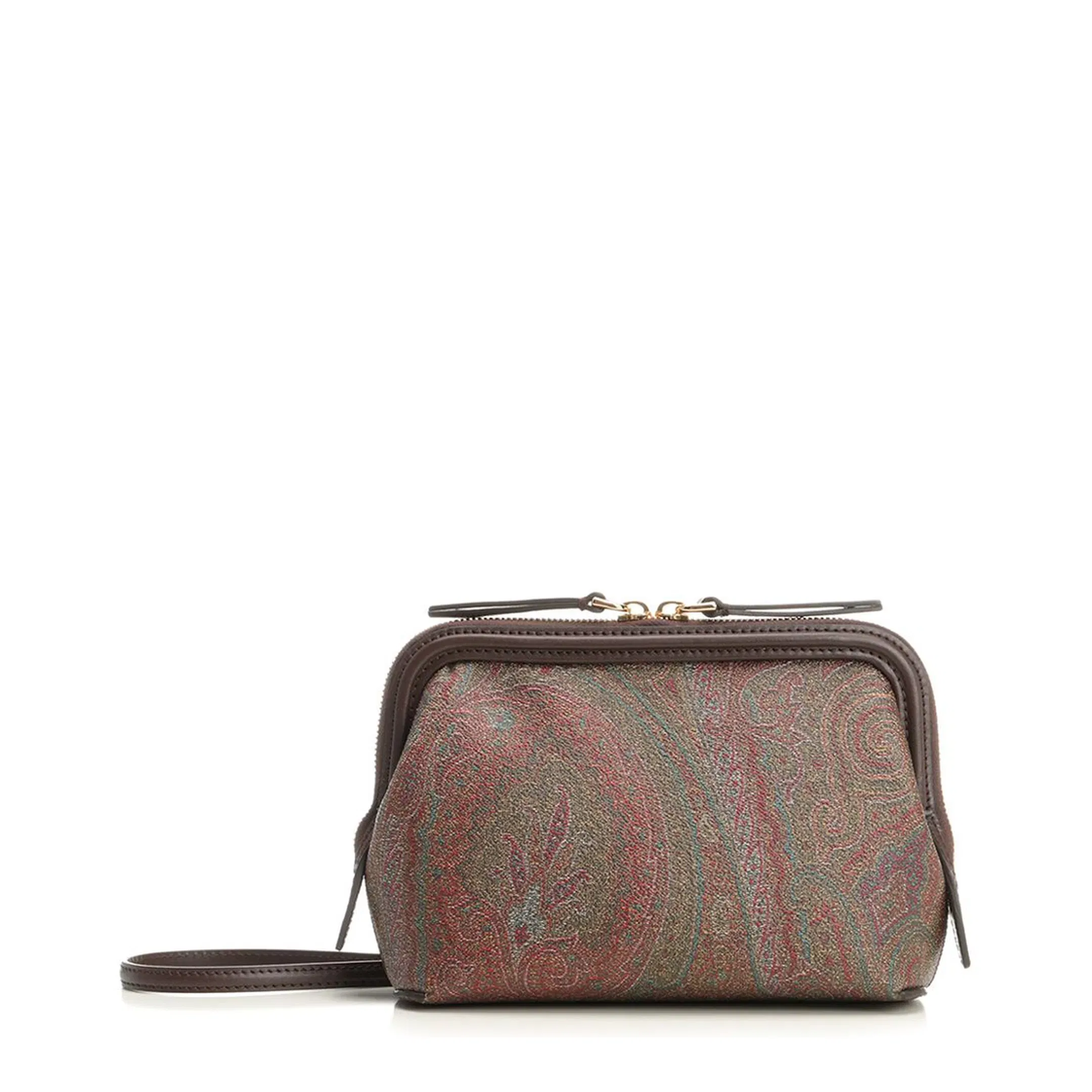 Arnica Cotton Jacquard Clutch - Brown