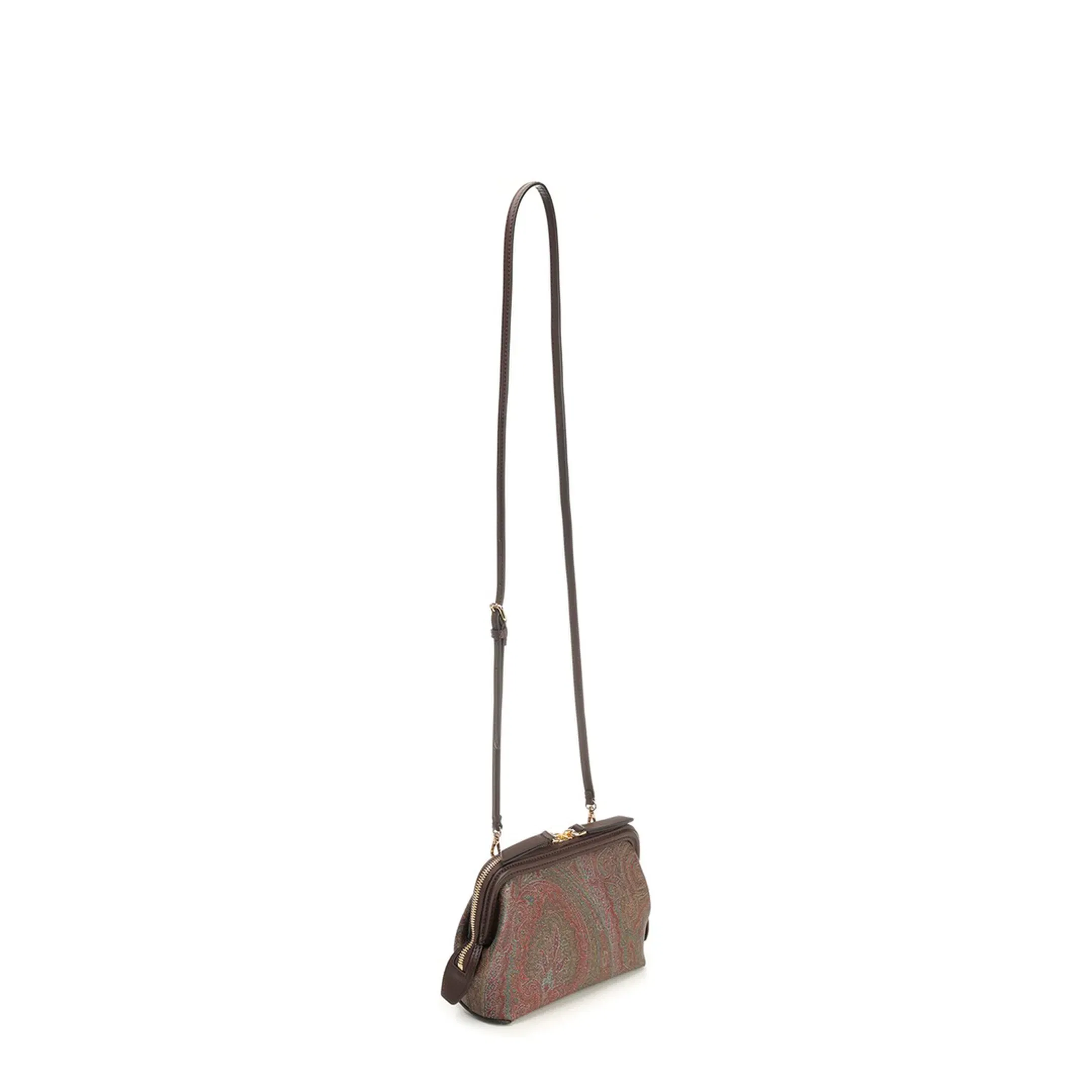 Arnica Cotton Jacquard Clutch - Brown